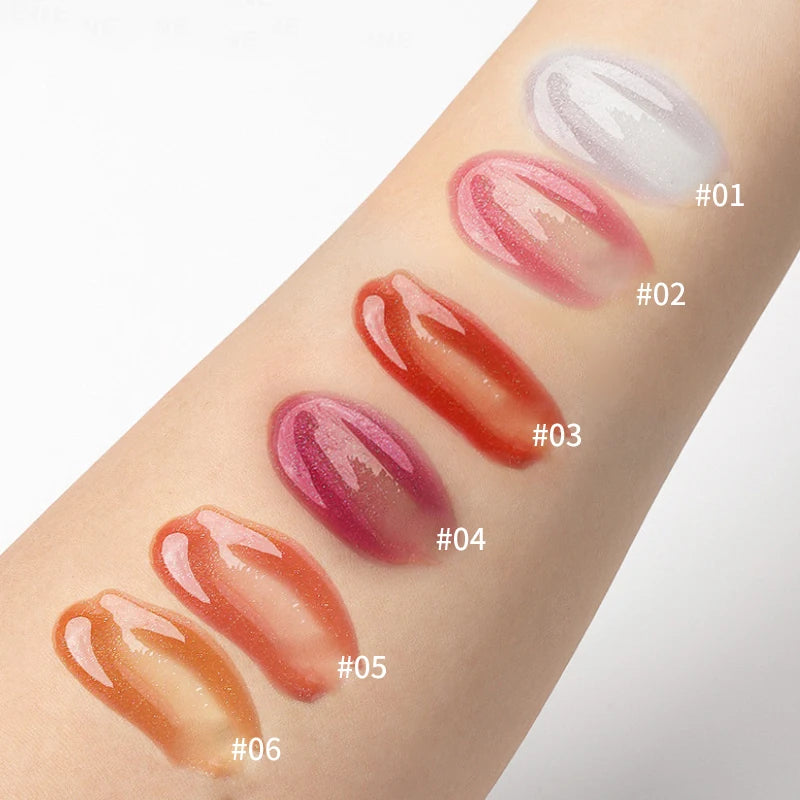 MAGIC CASA Jelly Lip Oil Set – 6pcs Hydrating & Plumping Gloss