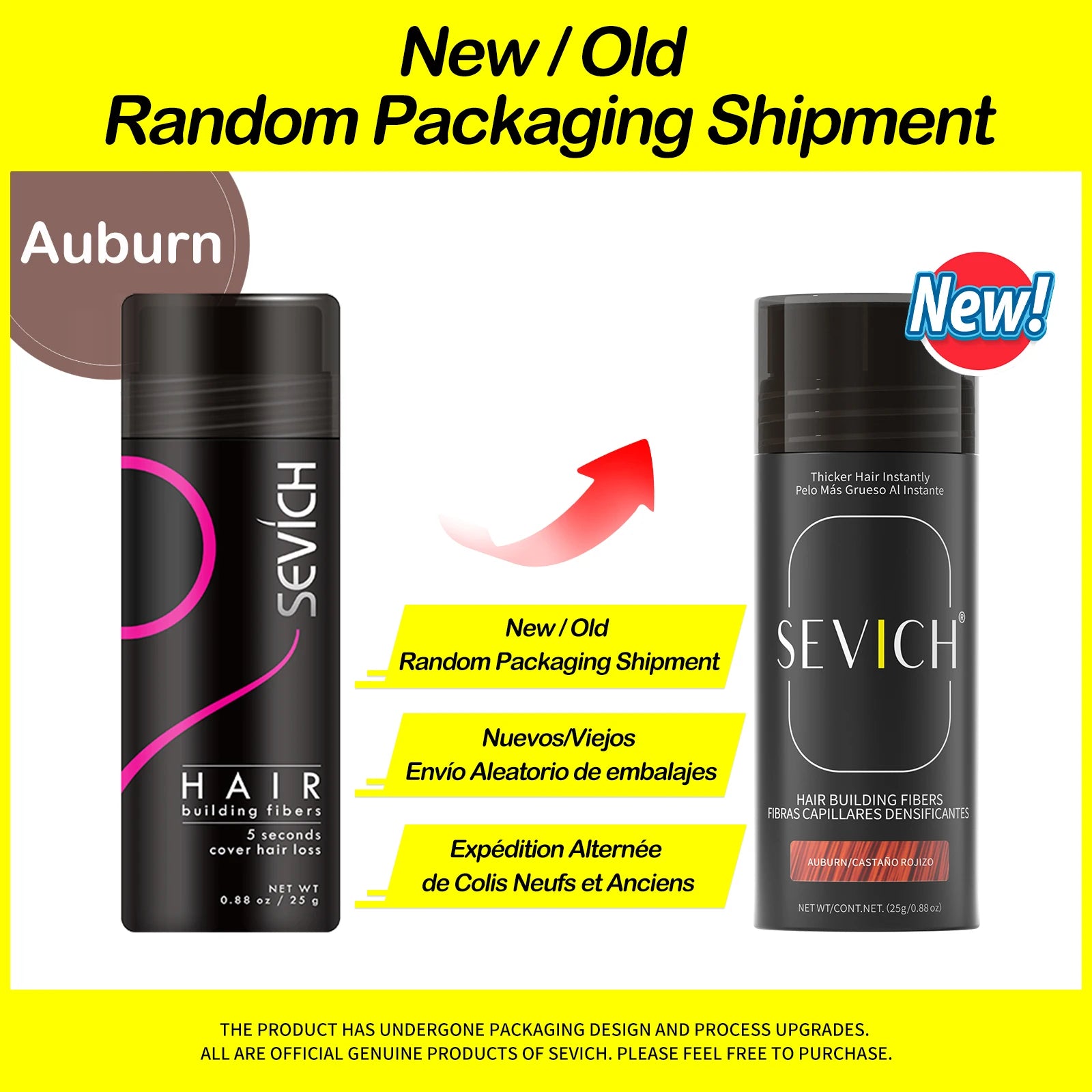 Sevich Hair Building Fibers 25g – Hair Thickening & Bald Spot Concealer