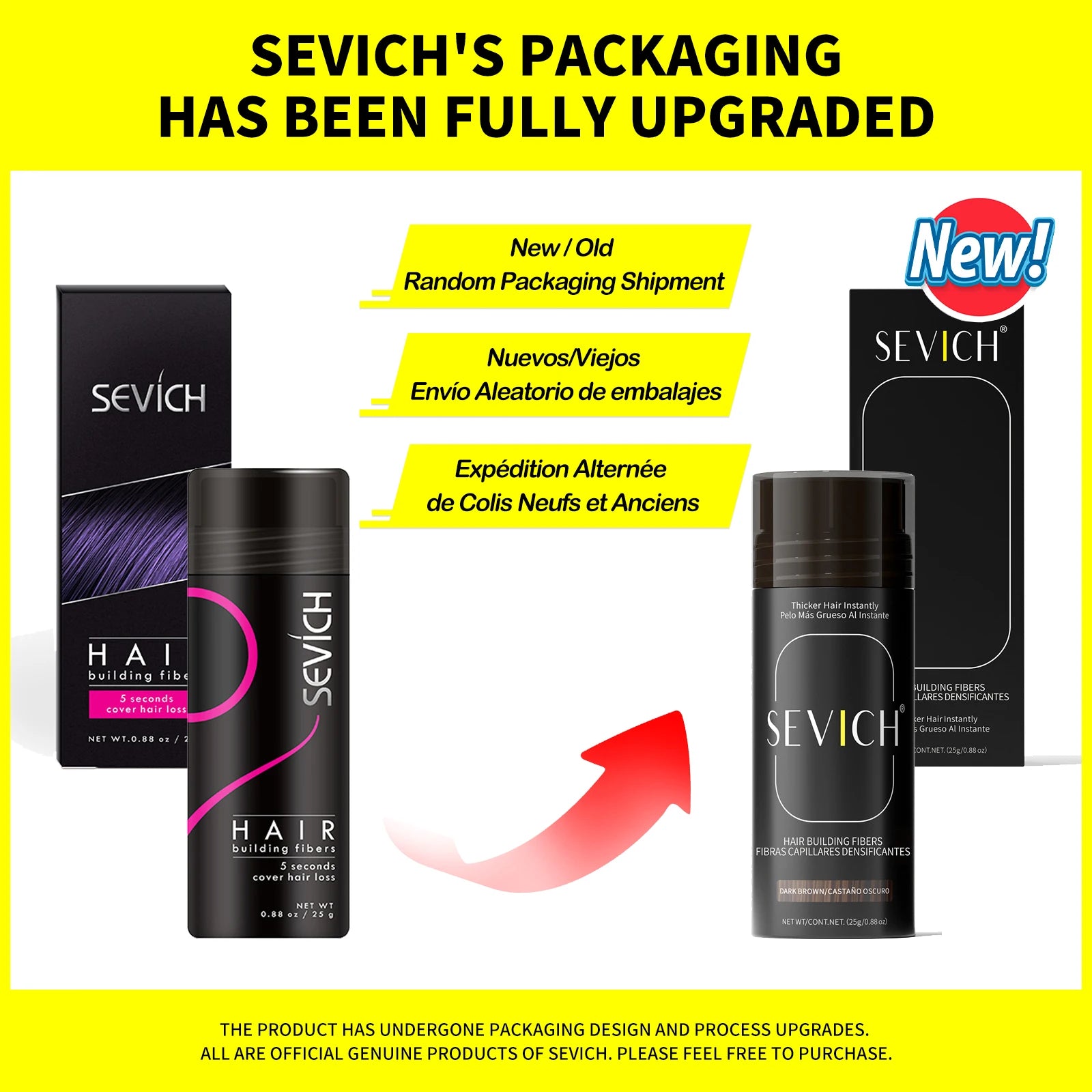 Sevich Hair Building Fibers 25g – Hair Thickening & Bald Spot Concealer