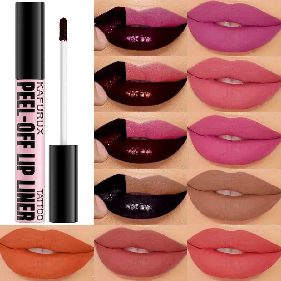 7-Color Peel-Off Lip Stain – Long-Lasting & Waterproof