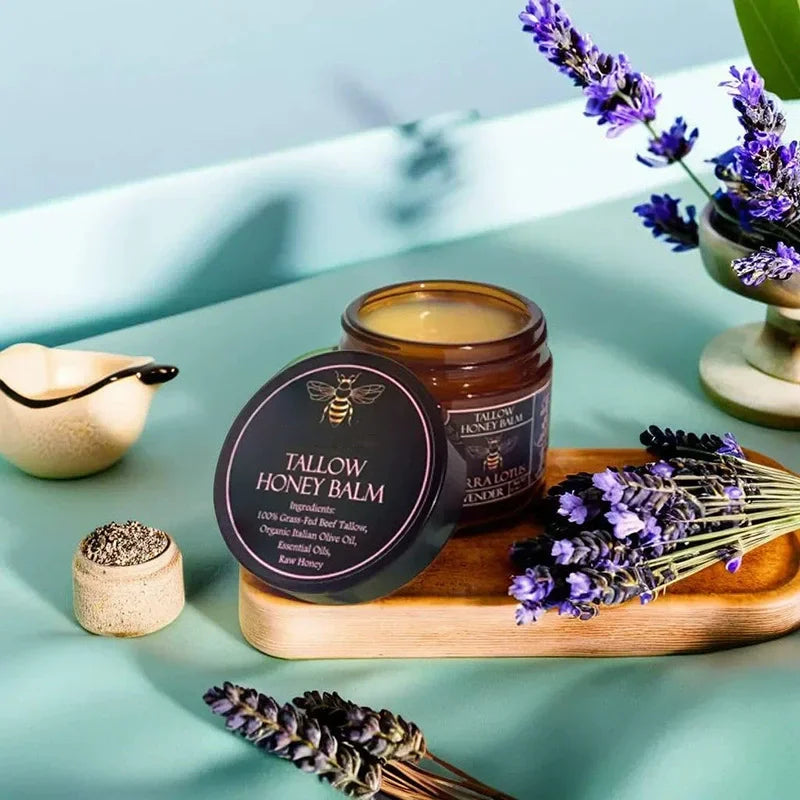 Organic Beef Tallow Balm – Honey Moisturizing Cream