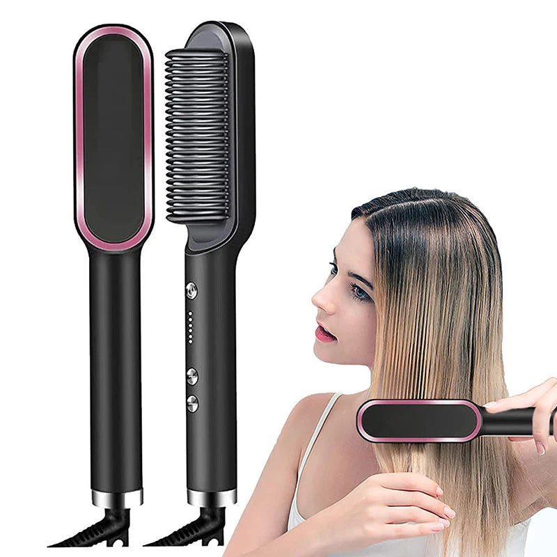 Beard & Hair Straightener Comb – Anti-Scald Design