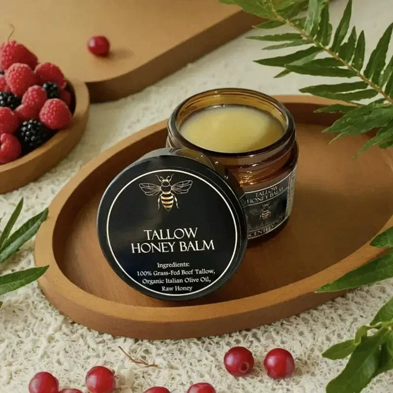 Organic Beef Tallow Balm – Honey Moisturizing Cream