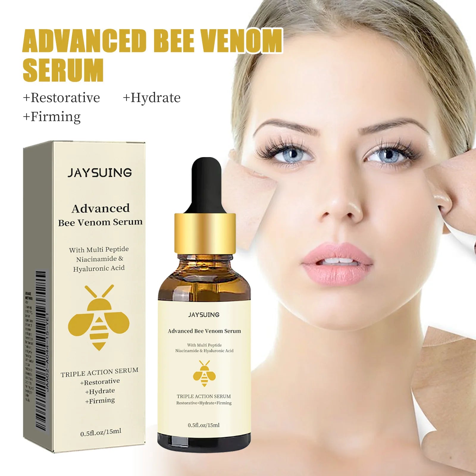 Bee Venom Facial Serum – Wrinkle Reduction & Skin Tightening (1/2/3pcs)