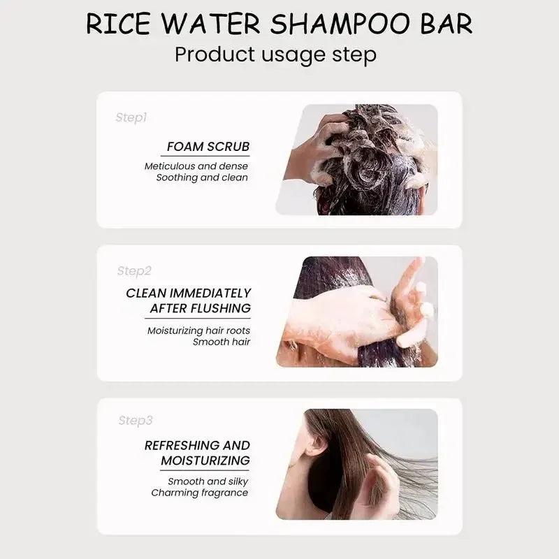 Organic Rice Shampoo Bar – Gentle Hair Care