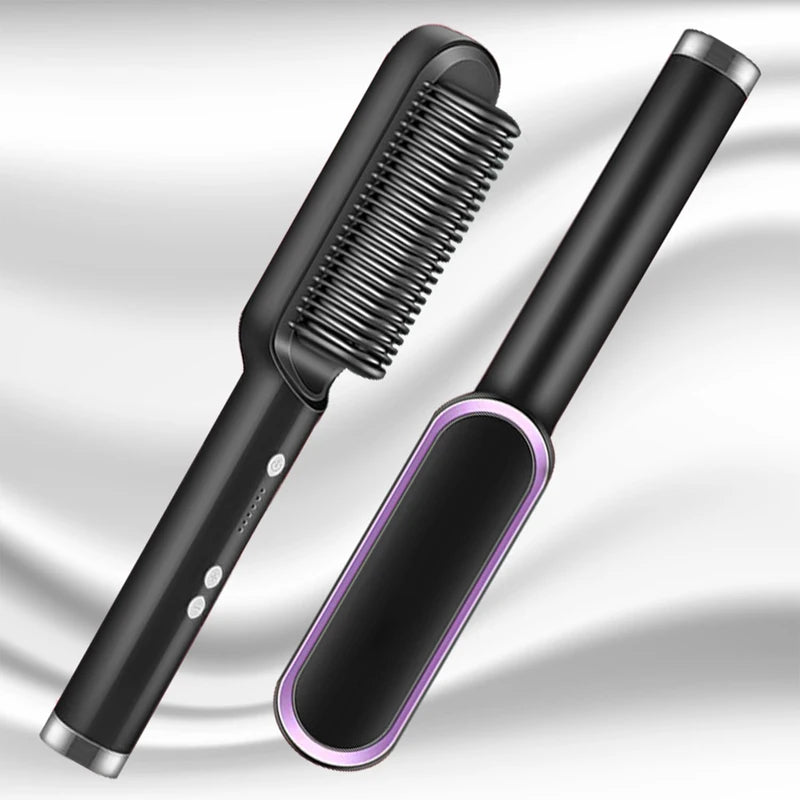 Beard & Hair Straightener Comb – Anti-Scald Design