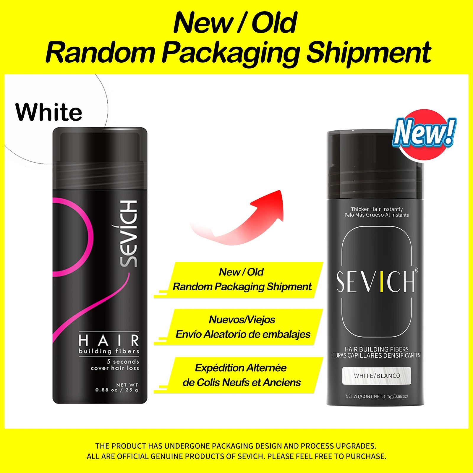 Sevich Hair Building Fibers 25g – Hair Thickening & Bald Spot Concealer