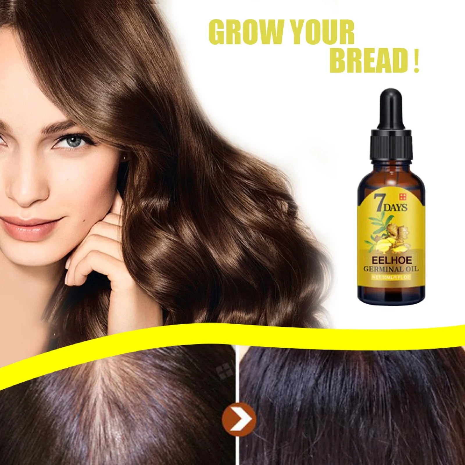 Ginger Hair Oil – Scalp & Hair Root Treatment Serum