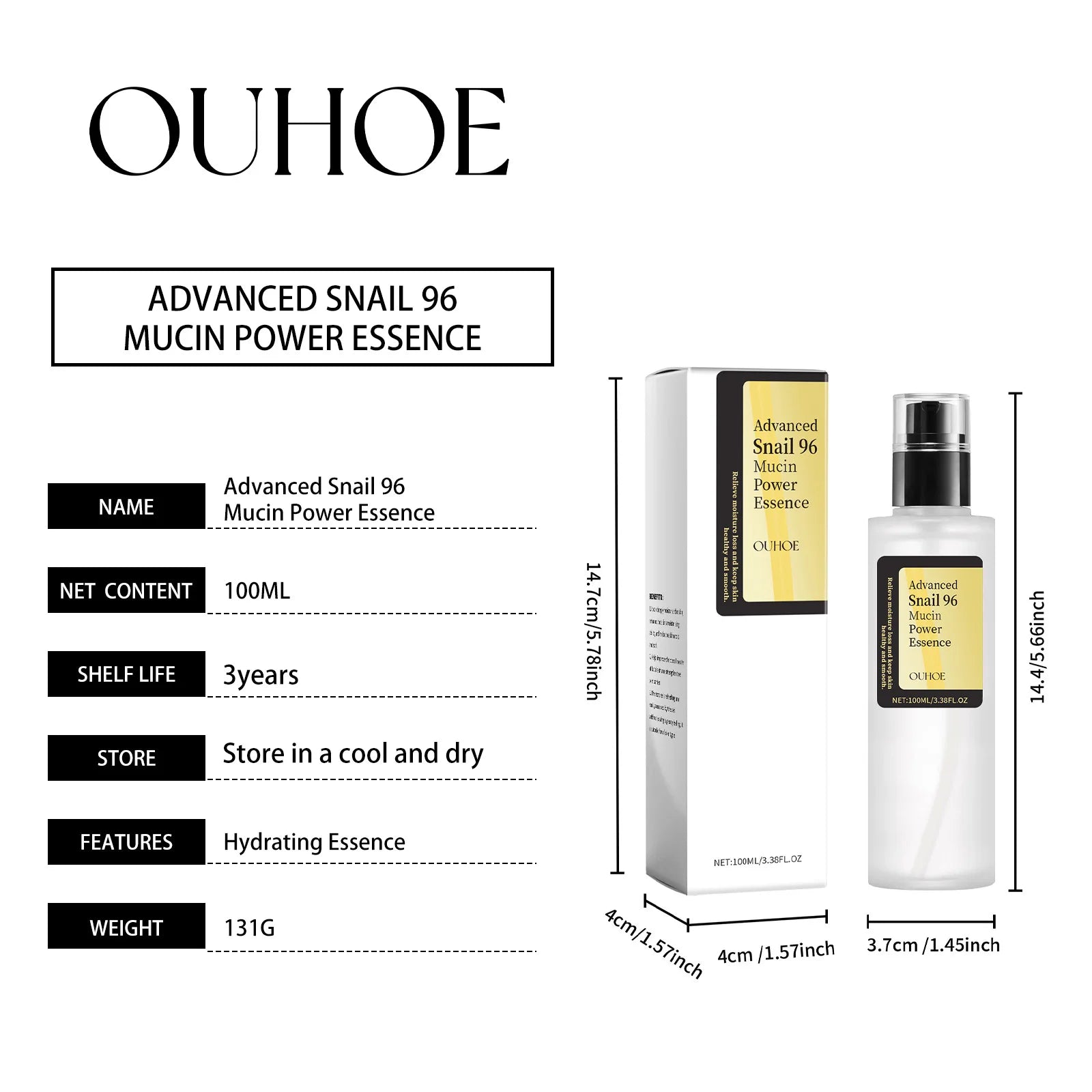 Snail 96 Mucin Power Essence – Anti-Aging & Brightening