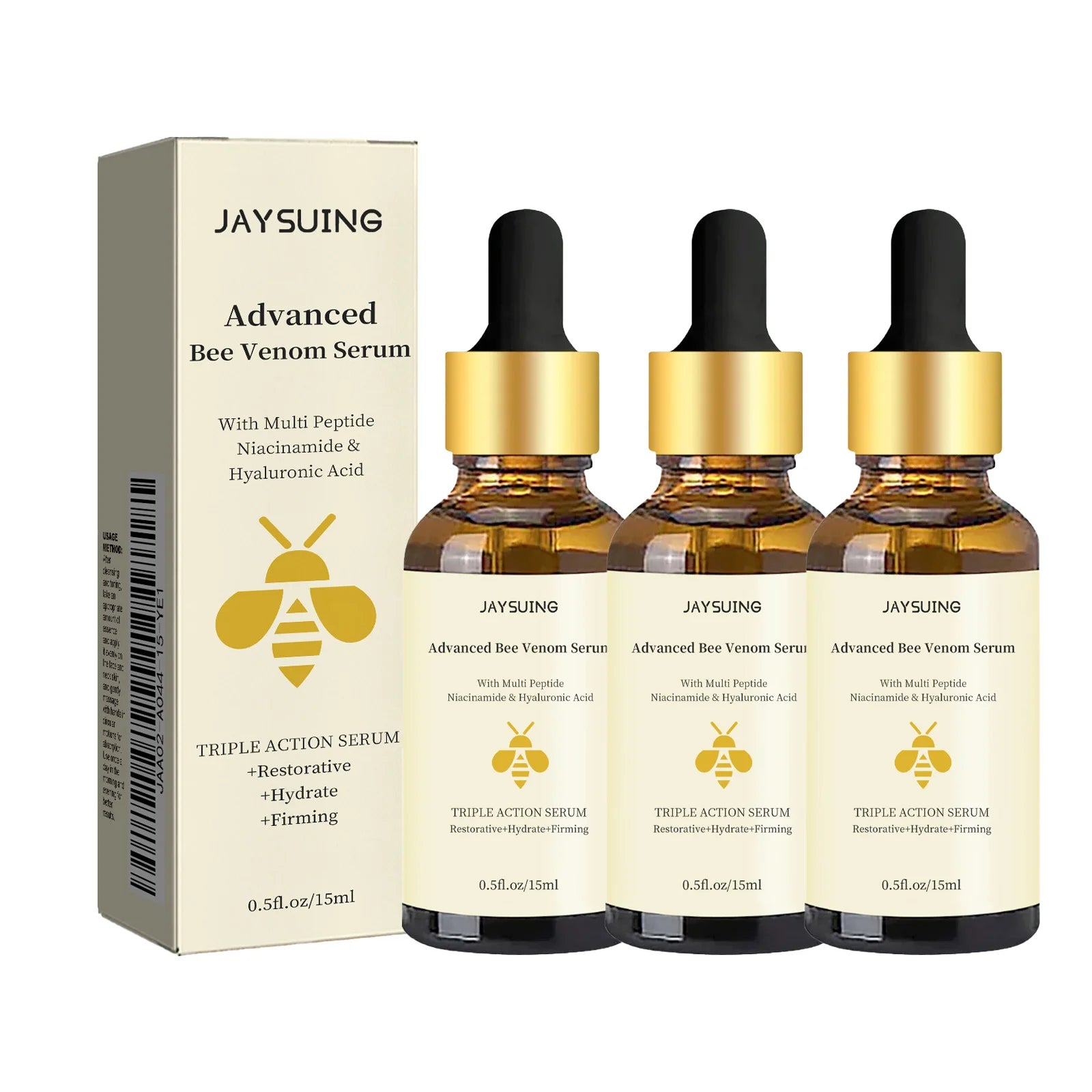Bee Venom Facial Serum – Wrinkle Reduction & Skin Tightening (1/2/3pcs)