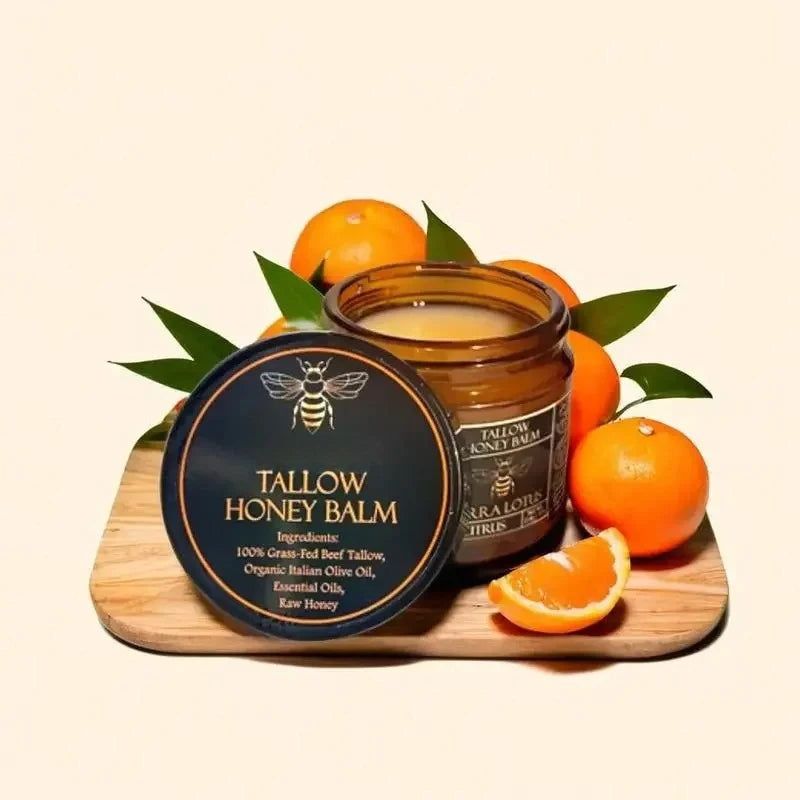 Organic Beef Tallow Balm – Honey Moisturizing Cream