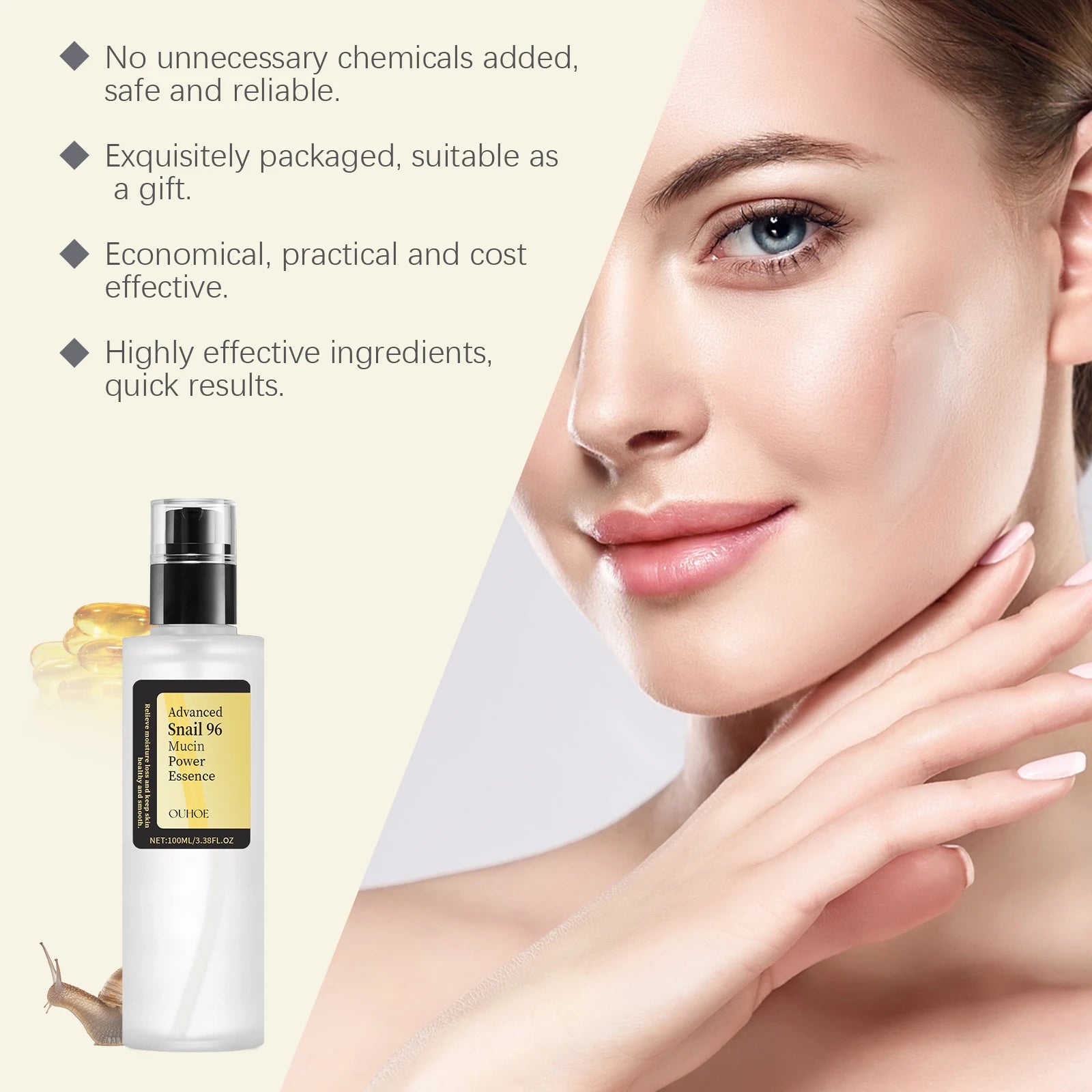 Snail 96 Mucin Power Essence – Anti-Aging & Brightening