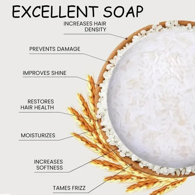 Organic Rice Shampoo Bar – Gentle Hair Care