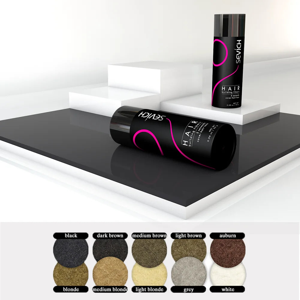 Sevich Hair Building Fibers 25g – Hair Thickening & Bald Spot Concealer