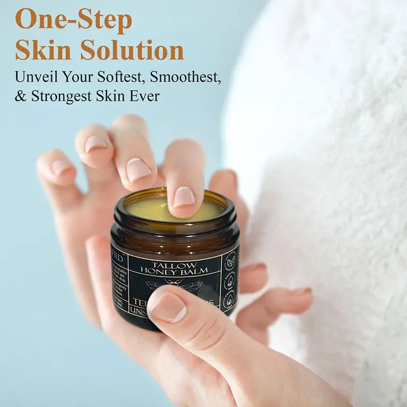 Organic Beef Tallow Balm – Honey Moisturizing Cream
