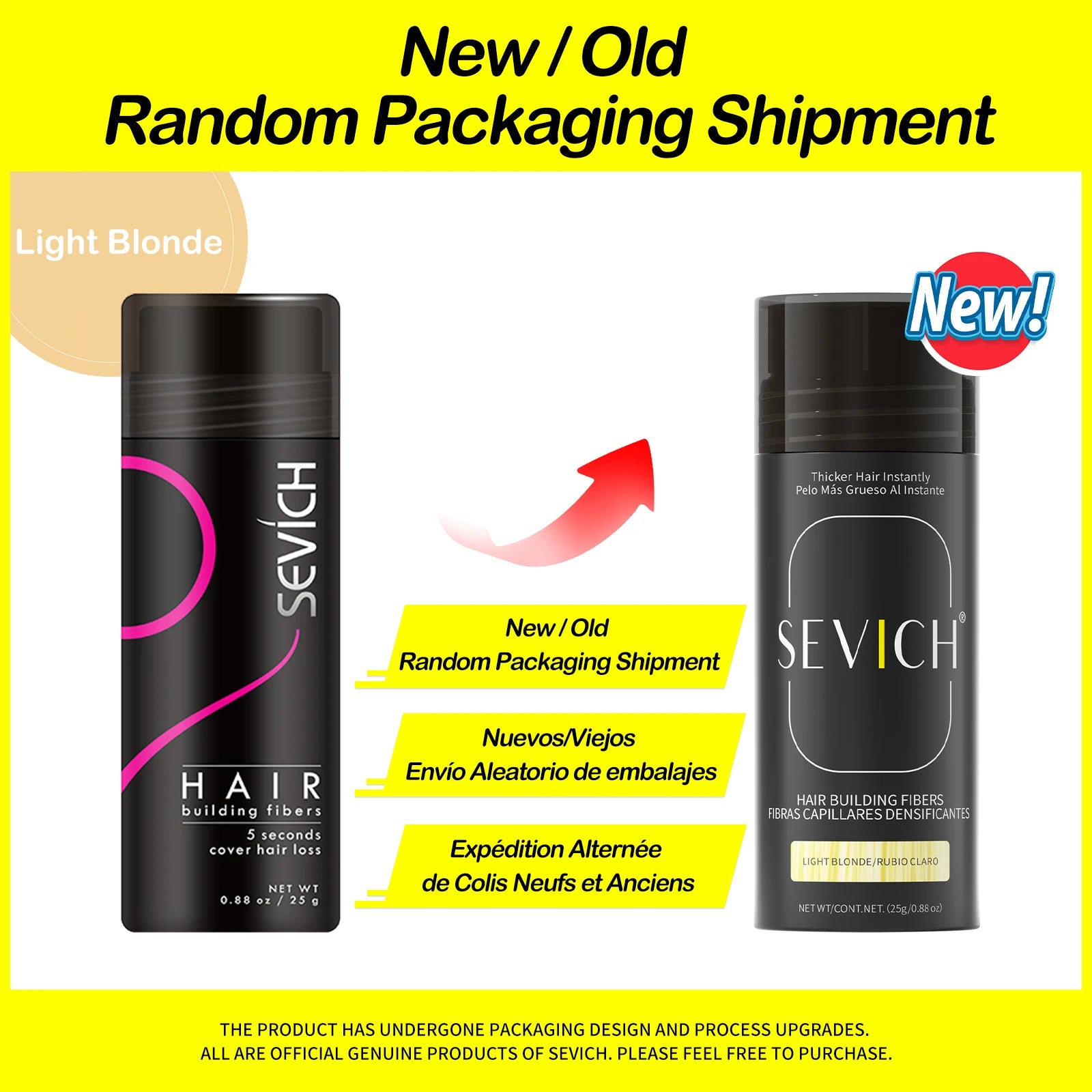 Sevich Hair Building Fibers 25g – Hair Thickening & Bald Spot Concealer