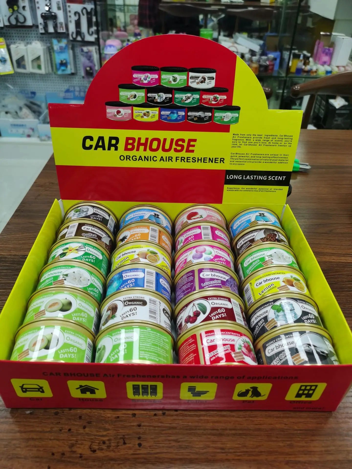 Car Air Freshener – Natural Wood & Aromatherapy Deodorant