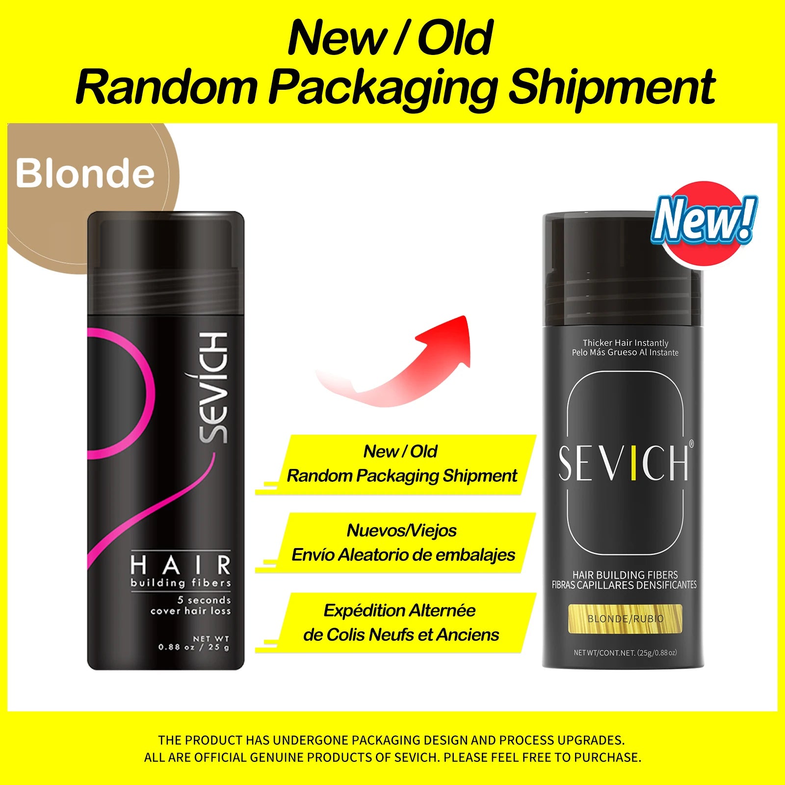 Sevich Hair Building Fibers 25g – Hair Thickening & Bald Spot Concealer