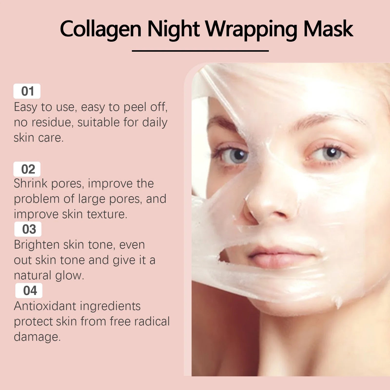 Ouhoe Collagen Peel-Off Mask – Anti-Wrinkle & Hydrating