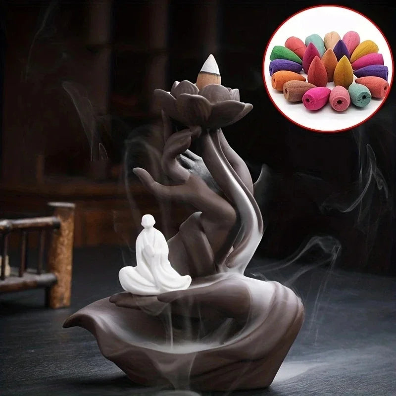 Backflow Incense Cones – Mixed Natural Scents