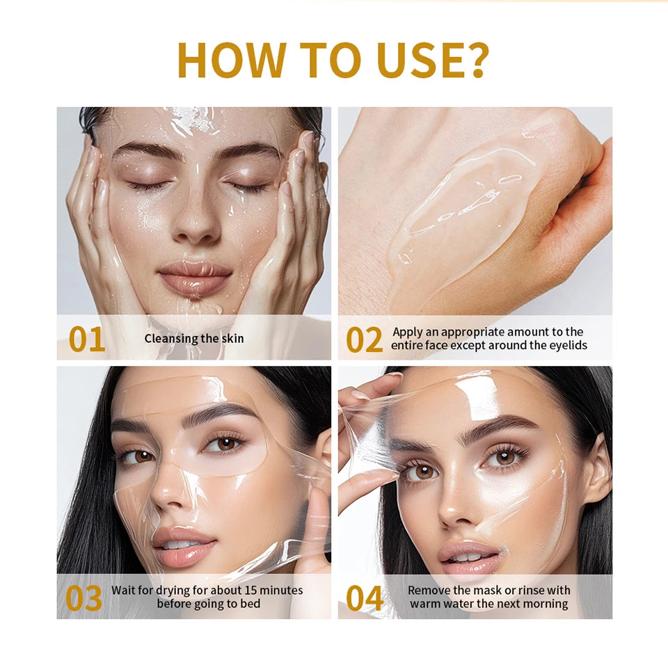 Collagen Jelly Overnight Facial Mask – Hydrating & Firming Peel-Off